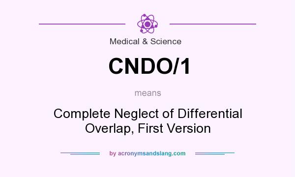 What does CNDO/1 mean? It stands for Complete Neglect of Differential Overlap, First Version