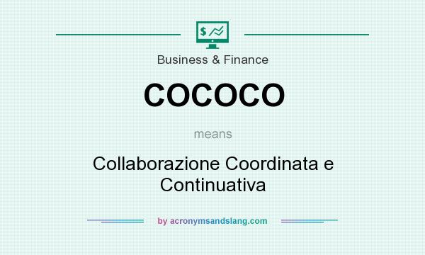 What does COCOCO mean? It stands for Collaborazione Coordinata e Continuativa