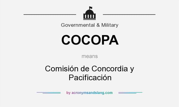 What does COCOPA mean? It stands for Comisión de Concordia y Pacificación