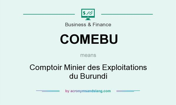 What does COMEBU mean? It stands for Comptoir Minier des Exploitations du Burundi