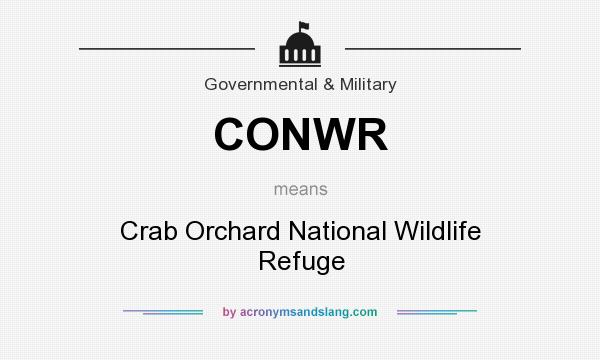 What does CONWR mean? It stands for Crab Orchard National Wildlife Refuge