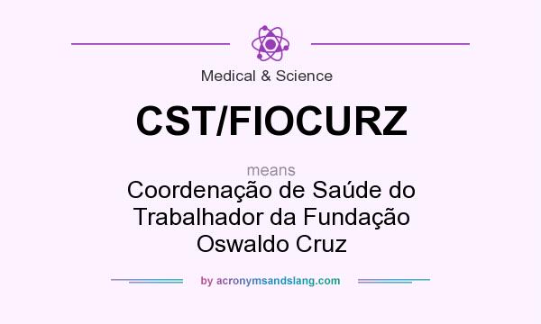 What does CST/FIOCURZ mean? It stands for Coordenação de Saúde do Trabalhador da Fundação Oswaldo Cruz