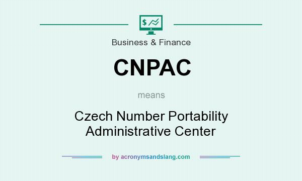What does CNPAC mean? It stands for Czech Number Portability Administrative Center