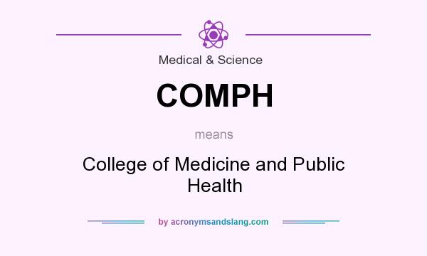 What does COMPH mean? It stands for College of Medicine and Public Health