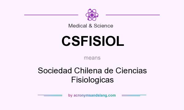 What does CSFISIOL mean? It stands for Sociedad Chilena de Ciencias Fisiologicas