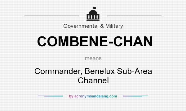 What does COMBENE-CHAN mean? It stands for Commander, Benelux Sub-Area Channel