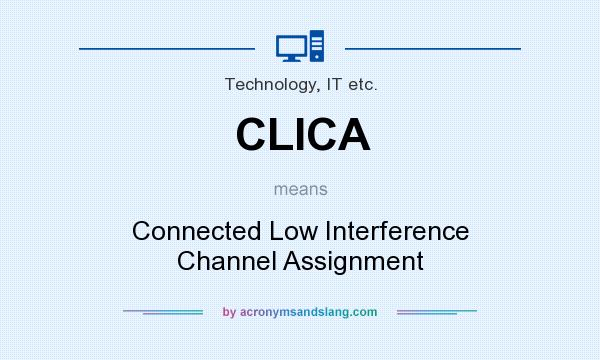 What does CLICA mean? It stands for Connected Low Interference Channel Assignment