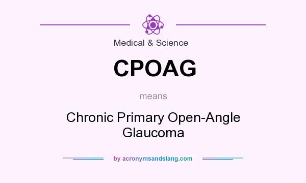 What does CPOAG mean? It stands for Chronic Primary Open-Angle Glaucoma