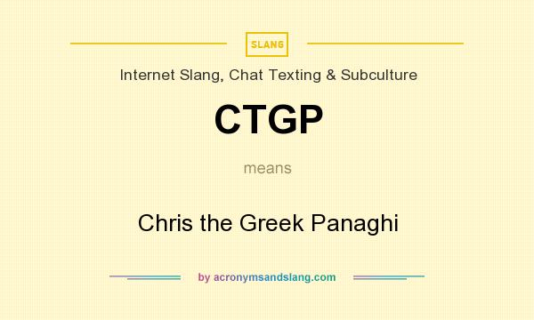 What does CTGP mean? It stands for Chris the Greek Panaghi