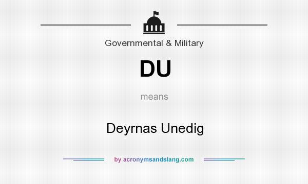 What does DU mean? It stands for Deyrnas Unedig