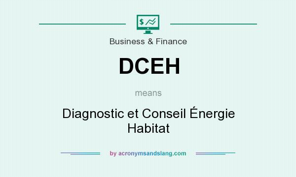 What does DCEH mean? It stands for Diagnostic et Conseil Énergie Habitat
