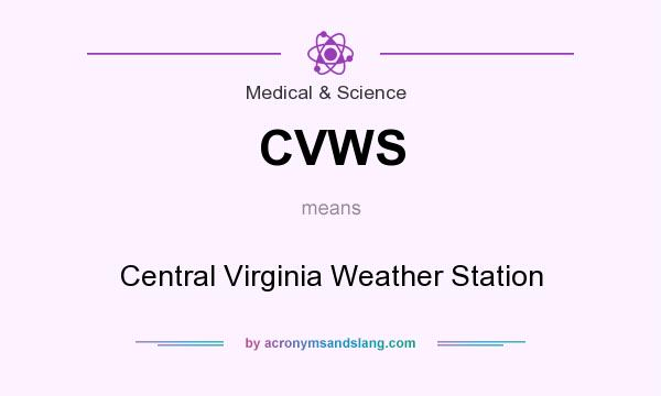 What does CVWS mean? It stands for Central Virginia Weather Station