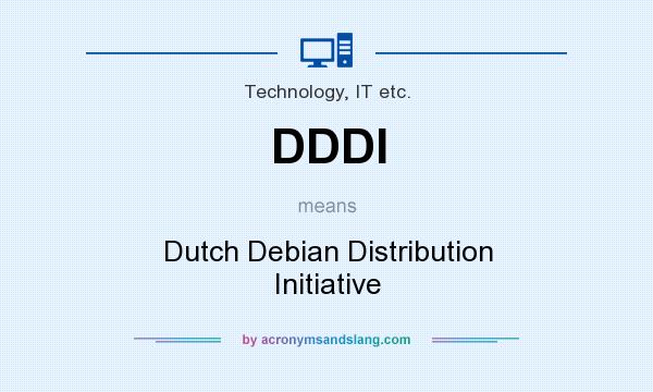 What does DDDI mean? It stands for Dutch Debian Distribution Initiative