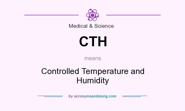 What does CTH mean? It stands for Controlled Temperature and Humidity