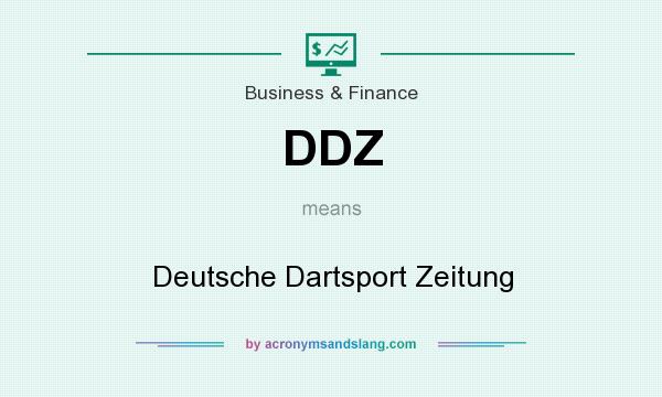 What does DDZ mean? It stands for Deutsche Dartsport Zeitung