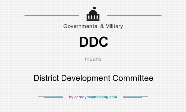 What does DDC mean? It stands for District Development Committee
