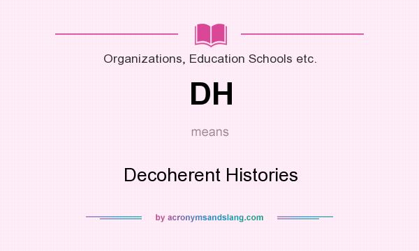 What does DH mean? It stands for Decoherent Histories