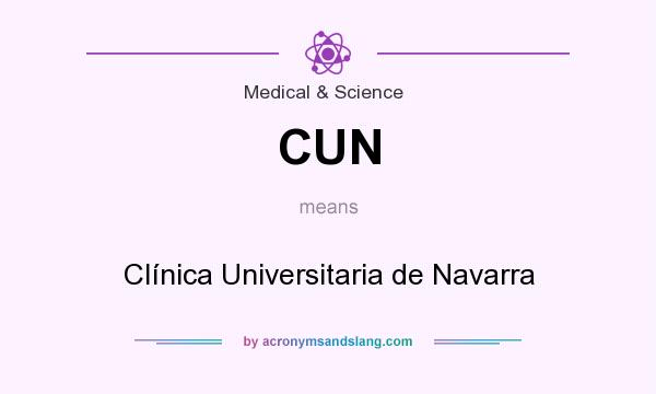 What does CUN mean? It stands for Clínica Universitaria de Navarra