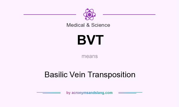 What does BVT mean? It stands for Basilic Vein Transposition