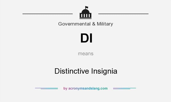 What does DI mean? It stands for Distinctive Insignia