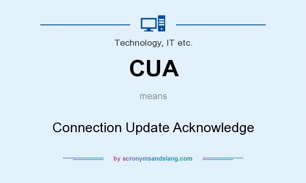 What does CUA mean? It stands for Connection Update Acknowledge