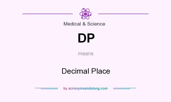 What does DP mean? It stands for Decimal Place