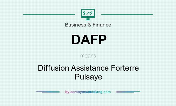 What does DAFP mean? It stands for Diffusion Assistance Forterre Puisaye