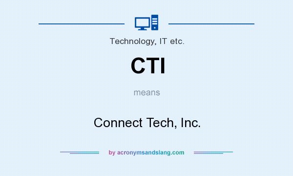 What does CTI mean? It stands for Connect Tech, Inc.