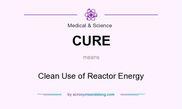 What does CURE mean? It stands for Clean Use of Reactor Energy