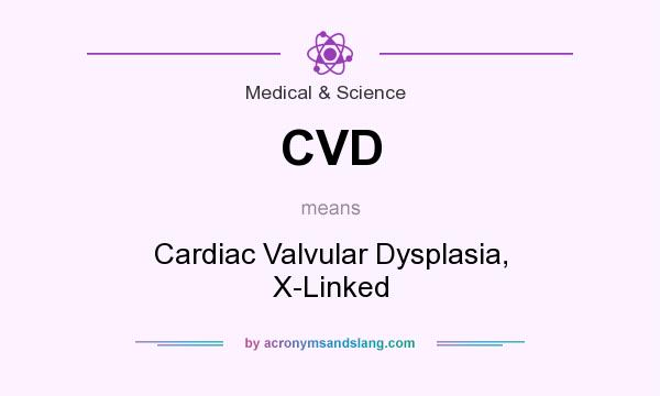 What does CVD mean? It stands for Cardiac Valvular Dysplasia, X-Linked