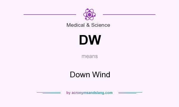 What does DW mean? It stands for Down Wind
