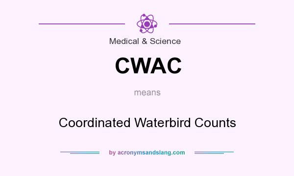 What does CWAC mean? It stands for Coordinated Waterbird Counts