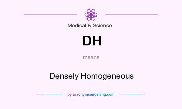 What does DH mean? It stands for Densely Homogeneous