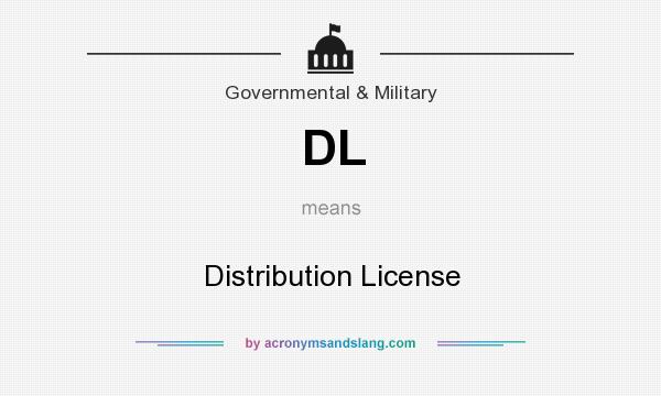 What does DL mean? It stands for Distribution License