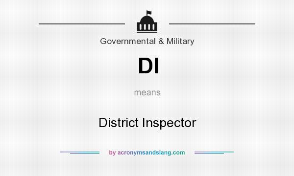 What does DI mean? It stands for District Inspector