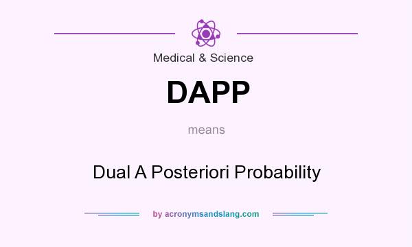 What does DAPP mean? It stands for Dual A Posteriori Probability