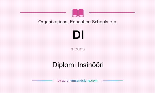 What does DI mean? It stands for Diplomi Insinööri