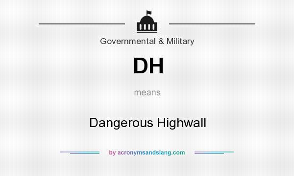 What does DH mean? It stands for Dangerous Highwall