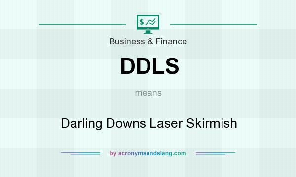 What does DDLS mean? It stands for Darling Downs Laser Skirmish