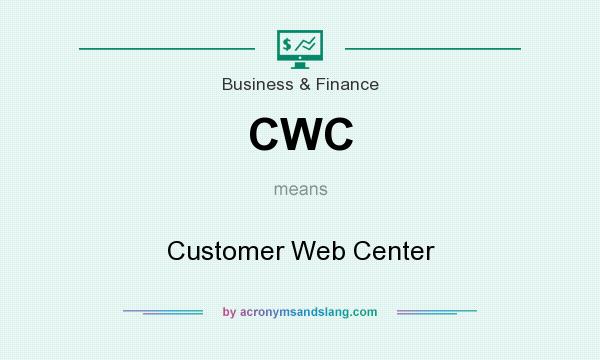 What does CWC mean? It stands for Customer Web Center