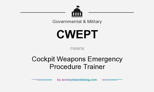 What does CWEPT mean? It stands for Cockpit Weapons Emergency Procedure Trainer