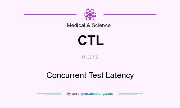 What does CTL mean? It stands for Concurrent Test Latency