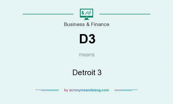 What does D3 mean? It stands for Detroit 3