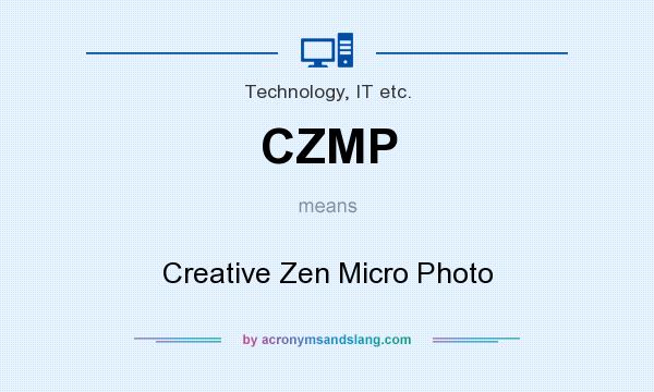 What does CZMP mean? It stands for Creative Zen Micro Photo