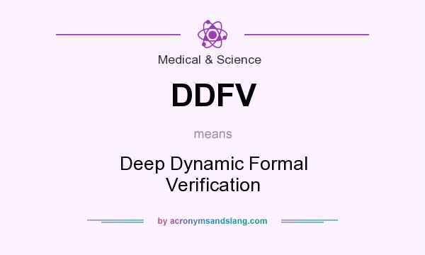 What does DDFV mean? It stands for Deep Dynamic Formal Verification