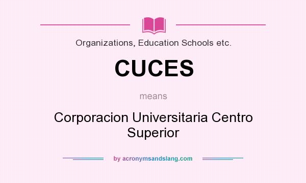 What does CUCES mean? It stands for Corporacion Universitaria Centro Superior