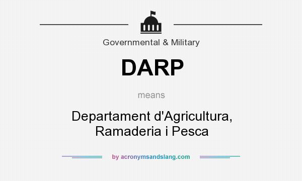 What does DARP mean? It stands for Departament d`Agricultura, Ramaderia i Pesca