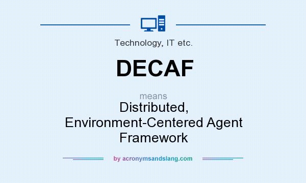 What does DECAF mean? It stands for Distributed, Environment-Centered Agent Framework