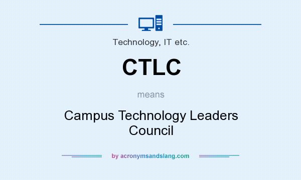 What does CTLC mean? It stands for Campus Technology Leaders Council