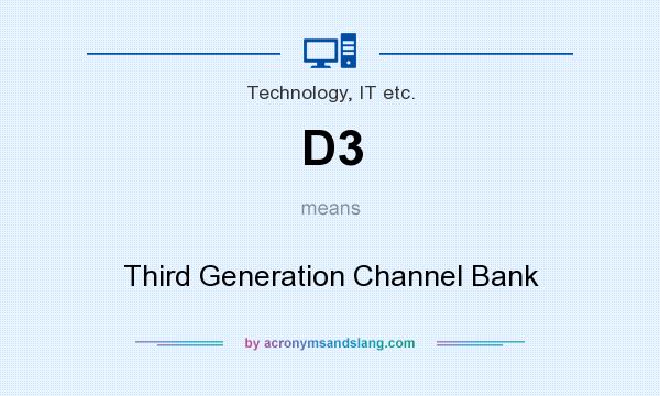 What does D3 mean? It stands for Third Generation Channel Bank